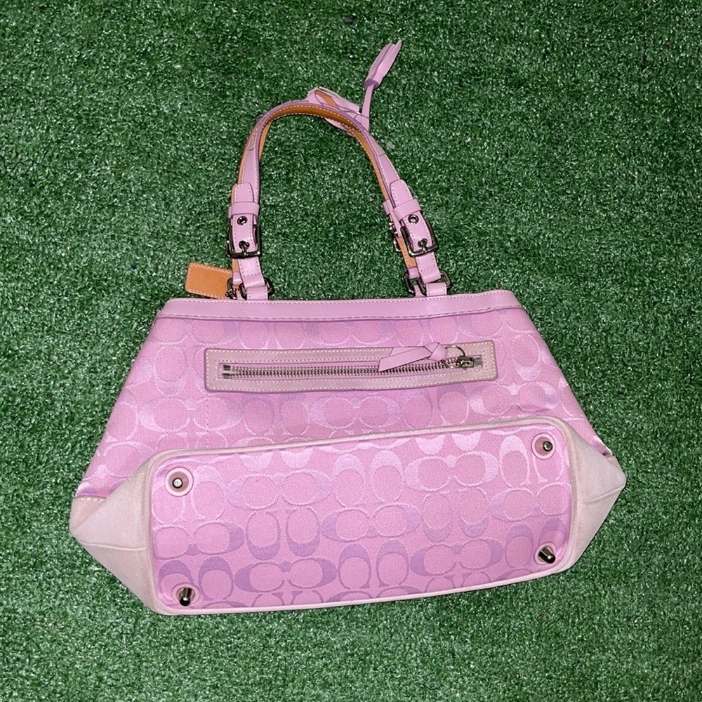 Vintage Coach Monogram Hand Bag Rare